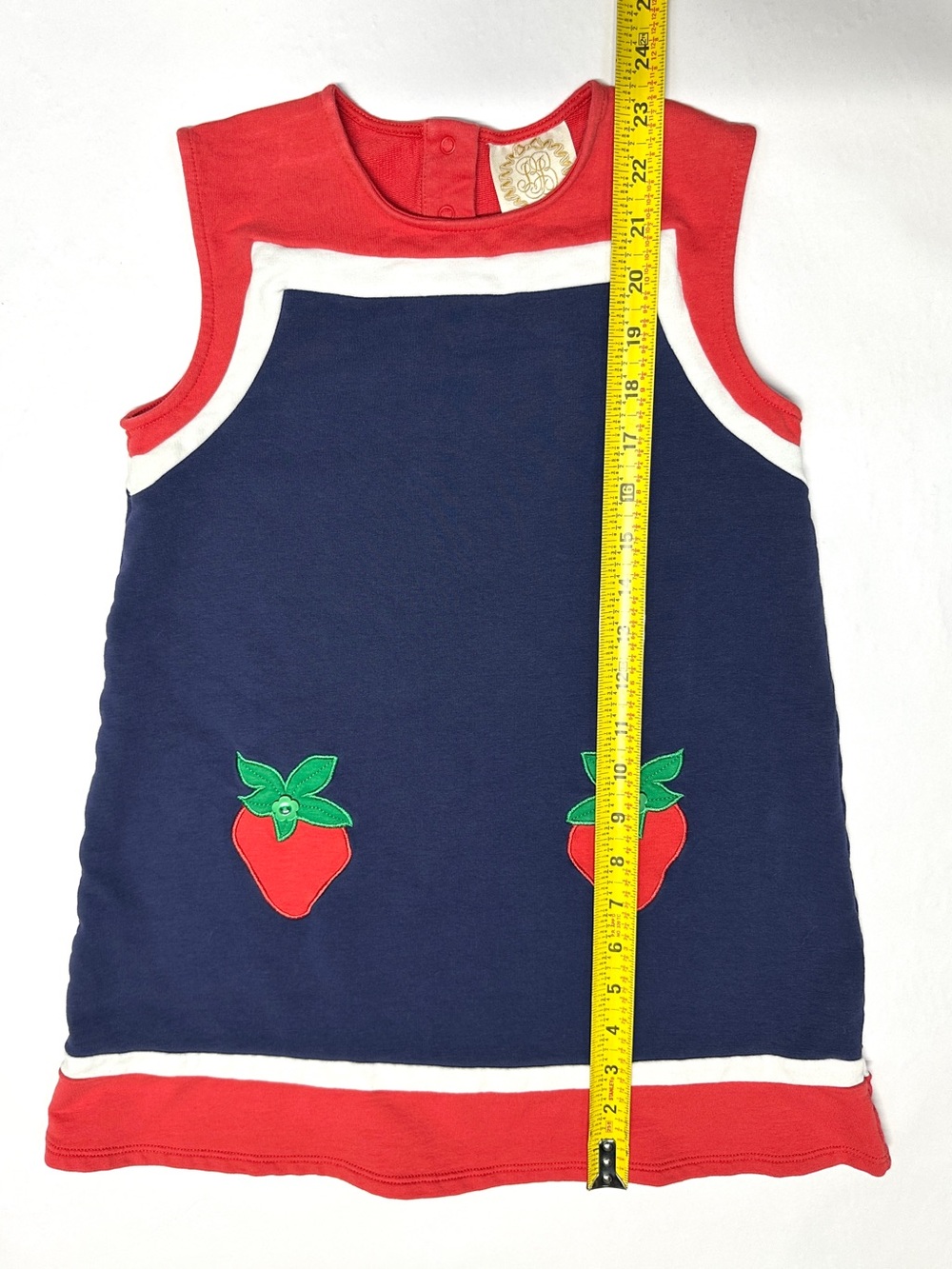 Beaufort Bonnet Strawberry Jumper Dress Size 7 Cute Summer - Picture 9 of 9